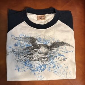 5th Sun Men's Navy and White Graphic T-Shirt